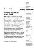 Manifest der Urheber an die Politik Manifest der Urheber an die Politik
