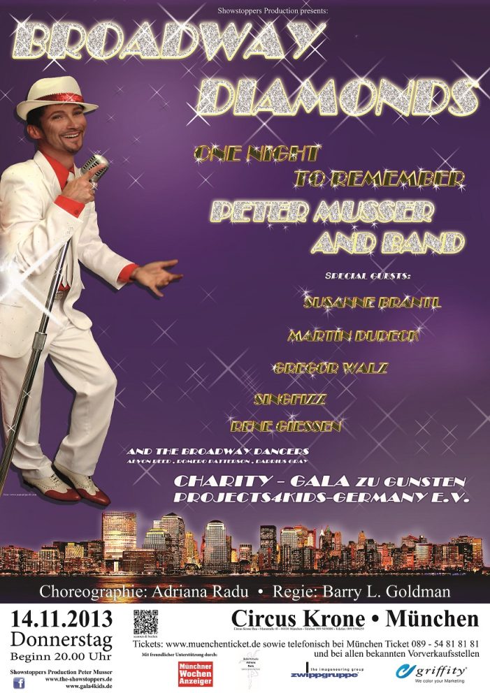 Broadway Diamonds – Charity-Gala zu Gunsten Projects4Kids